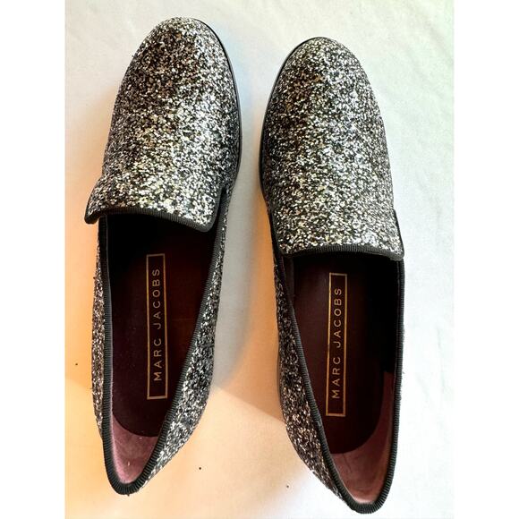 Marc Jacob “ZOE” Black and Silver Glitter Size EU 36 / US 6 - Picture 1 of 7